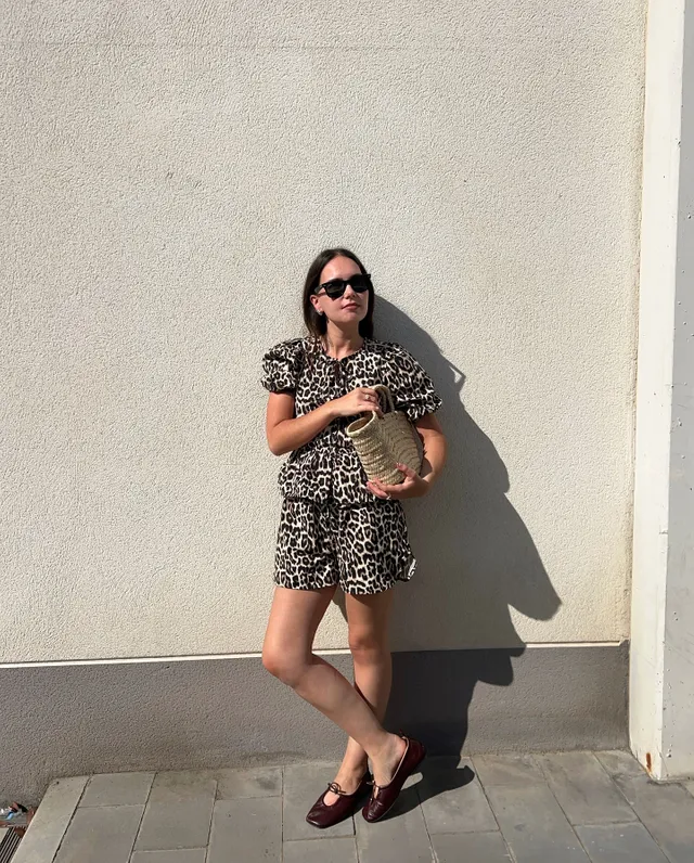 Rosalind Brown Leather Ballet Flats | ALOHAS