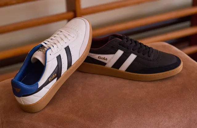 Buy Gola Contact Leather black/white/gum sneakers online from gola.