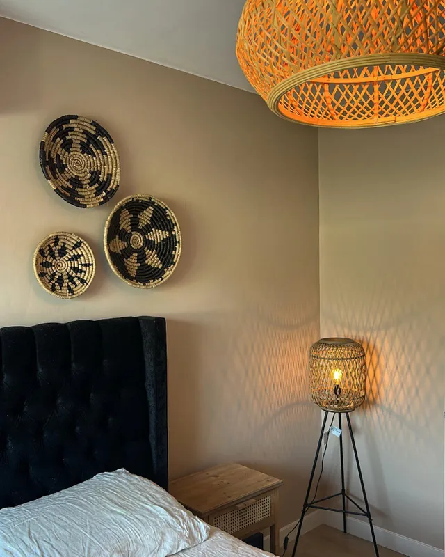 creëren Koppeling Ontdekking Bamboe lamp op poten - 29x29x118 cm | Xenos