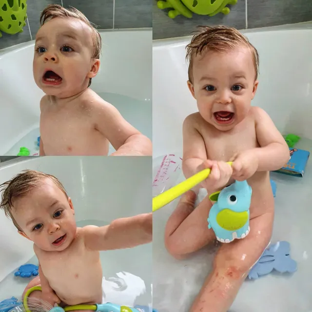 Douchette Elephant De Bain Bleu Yookidoo Pour Enfant Des La Naissance Oxybul Eveil Et Jeux
