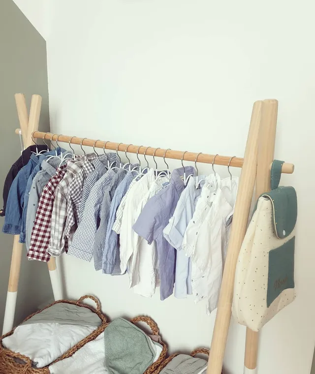 Portant A Vetements Tipi Blanc Vertbaudet
