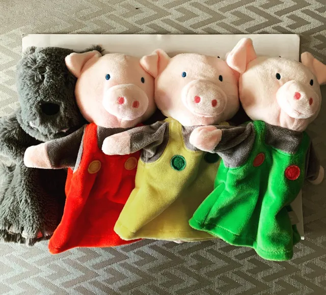 Marionnettes Les 3 Petits Cochons Imagibul Creation Oxybul Pour Enfant De 3 Ans A 8 Ans Oxybul Eveil Et Jeux