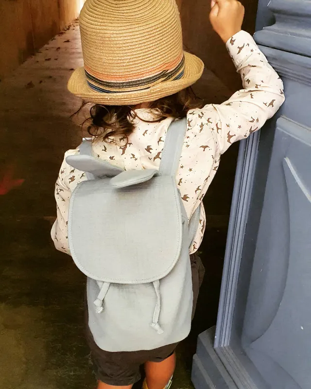 Sac A Dos Personnalisable En Gaze De Coton Rose Vertbaudet