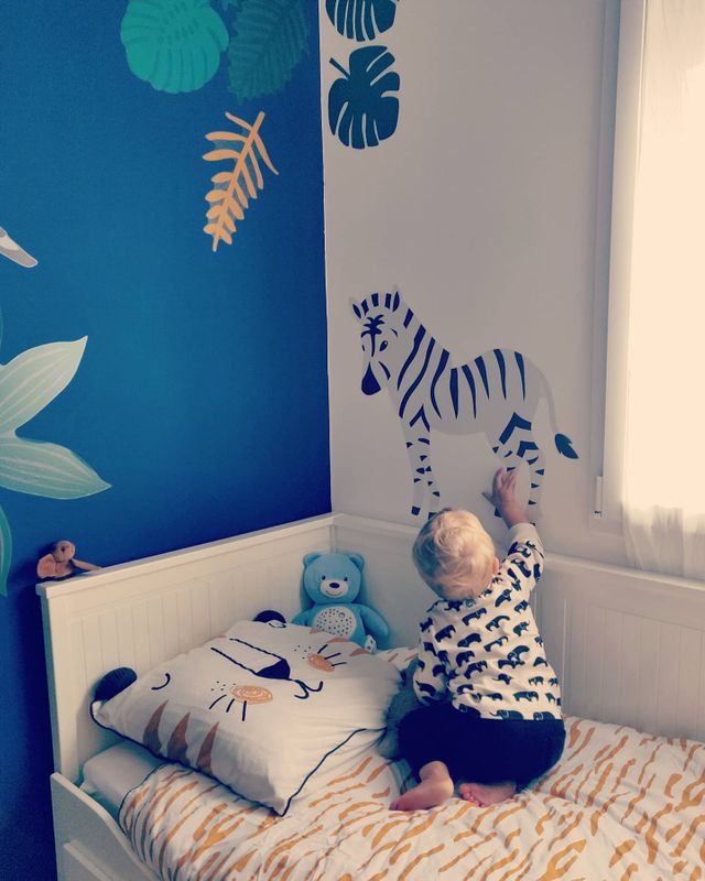 Stickers Xl Green Jungle Multicolore Vertbaudet