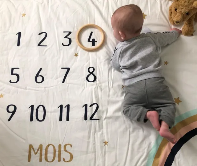 Tapis Photo Bebe Ivoire Vertbaudet