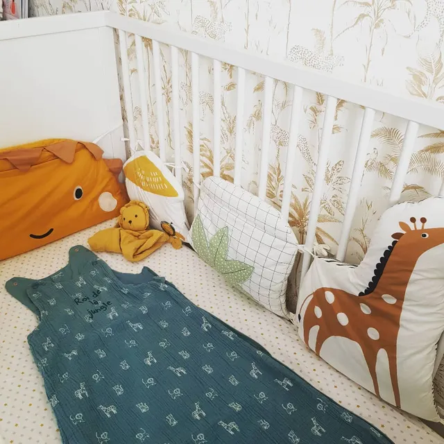 Tour De Lit Tour De Parc Modulable Tanzanie Oeko Tex Ivoire Multicolore Vertbaudet