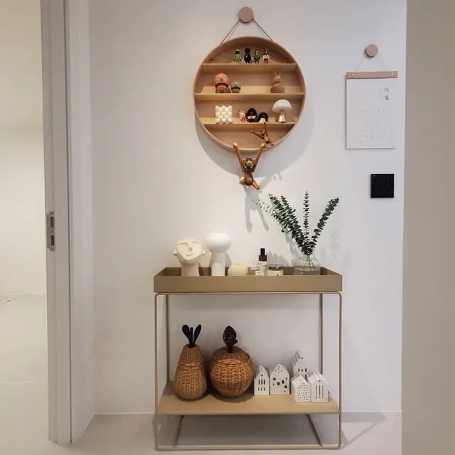 ファームリビングラウンドドームシェルフφ55cm-