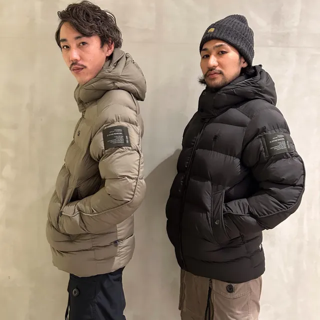 G-Whistler Padded Hooded Jacket | ブラック | G-Star RAW® JP