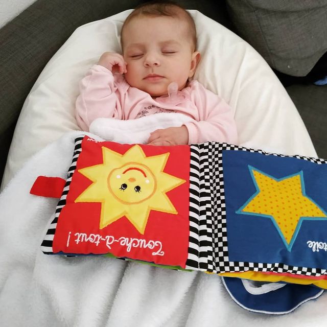 Livre Tissu Touche A Tout Pour Enfant De 3 Mois A 18 Mois Oxybul Eveil Et Jeux