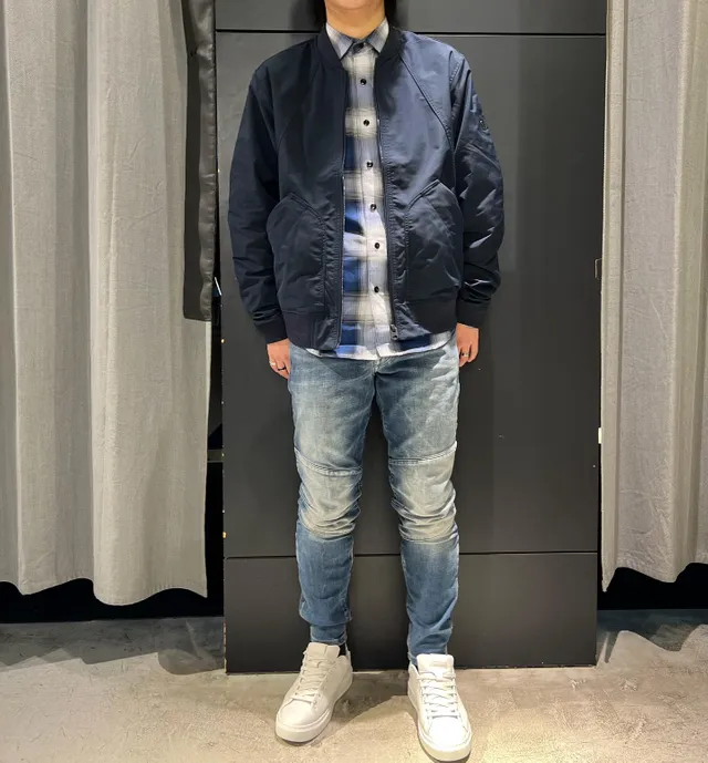 Unpadded Bomber Jacket | ダークブルー | G-STAR® JP
