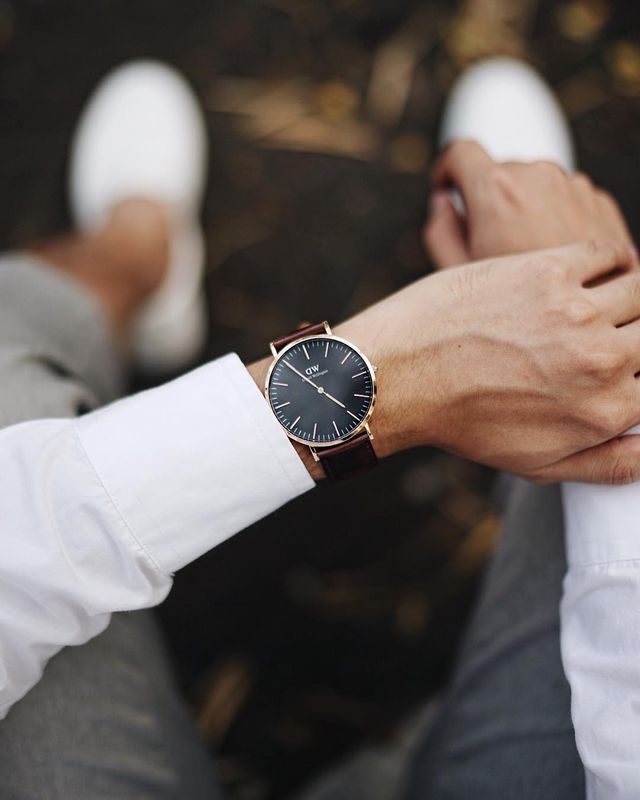 Bristol - dial men's with leather strap | DW